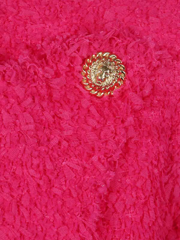 The Best Shops Balmain: casual jackets - 8 Button Tweed Spencer Jacket