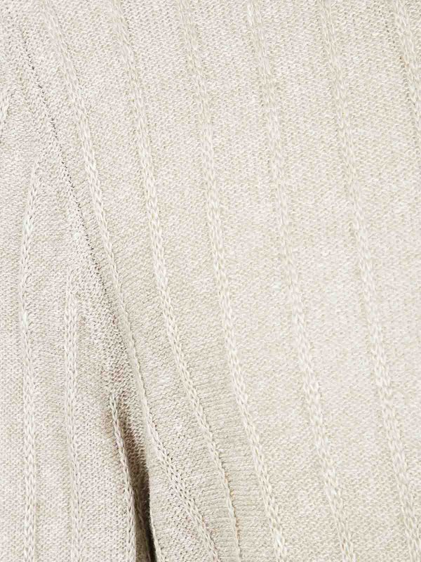 The Best Shops BARBA: Strickpullover mit Rundhalsausschnitt - Rundhalspullover - Nude