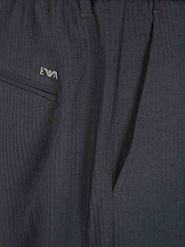 The Best Shops EMPORIO ARMANI: カジュアルトラウザー - カジュアルパンツ - ブルー