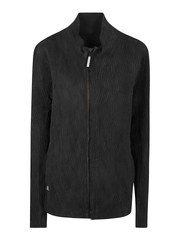 ISAAC SELLAM: leather jacket - Leather Jacket