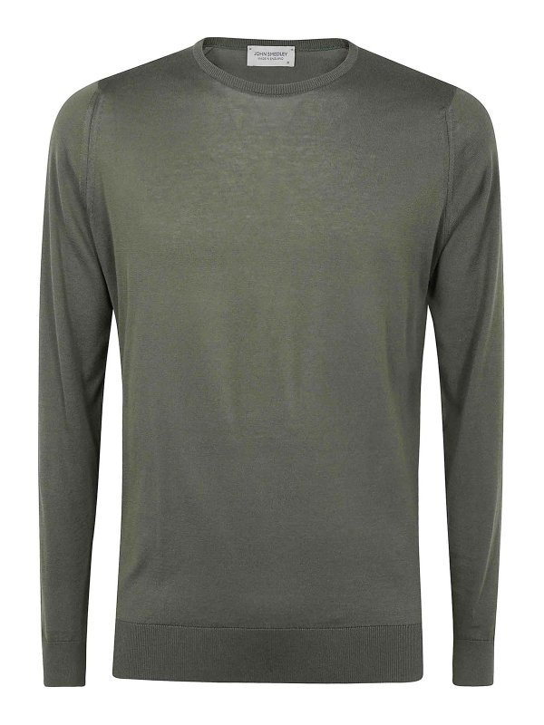 JOHN SMEDLEY: クルーネック - クルーネック - ブラウン