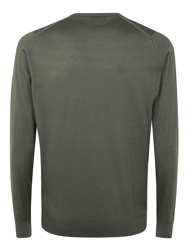 JOHN SMEDLEY: クルーネック online - クルーネック - ブラウン