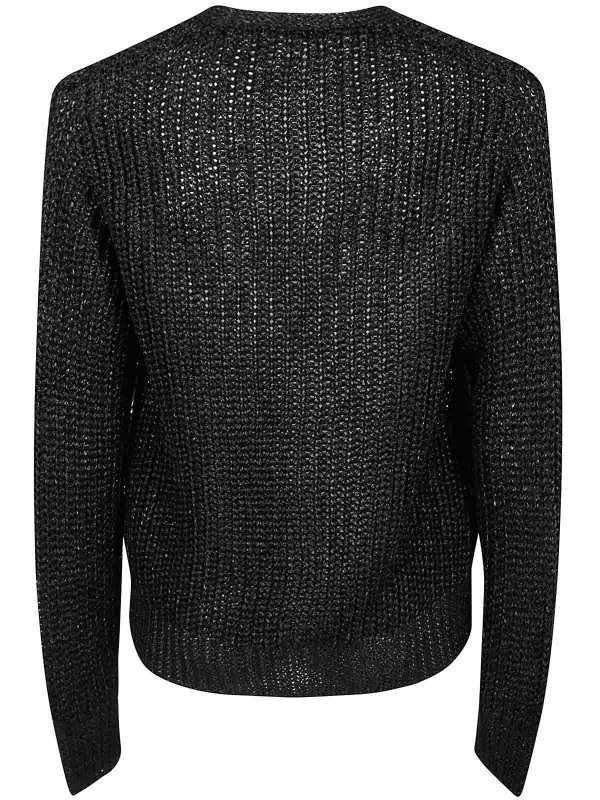 LARDINI: Strickpullover mit Rundhalsausschnitt online - Rundhalspullover - Blau