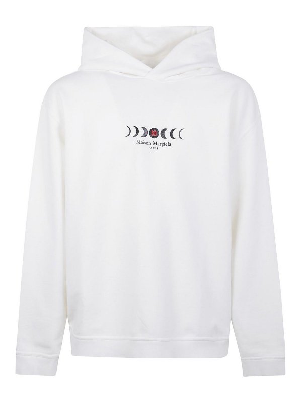 Maison Margiela: Sudaderas y suéteres - Sudadera - Blanco