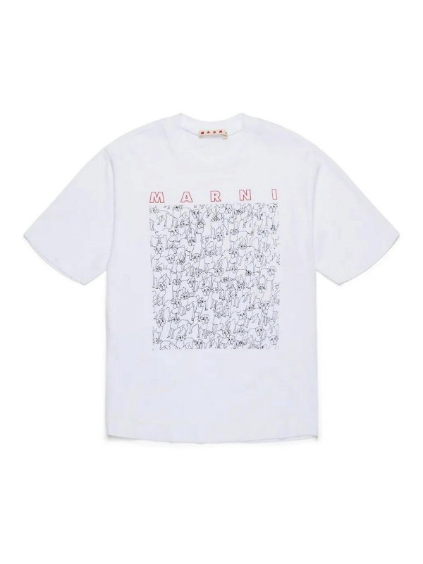 Marni: Camisetas - Camiseta - Blanco