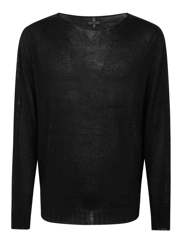 MD75: Pull col rond - Pull Col Rond - Noir
