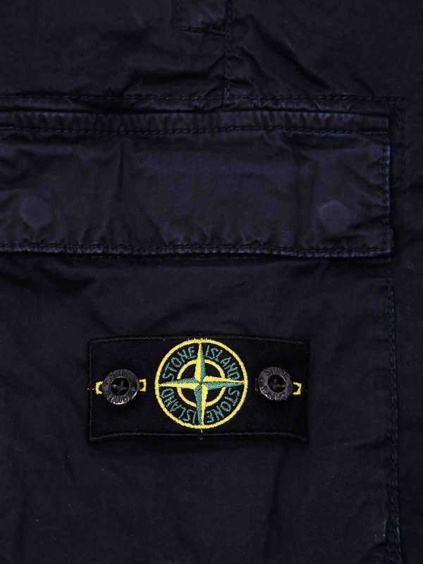 The Best Shops Stone Island Junior: トラウザーショーツ - ショートパンツ - ブルー