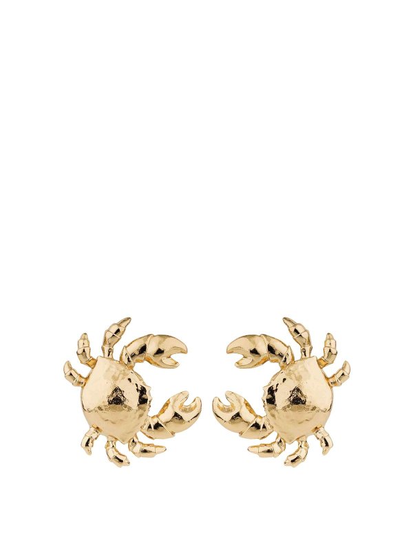 GAS BIJOUX: Earrings - Krabe Stud Earrings