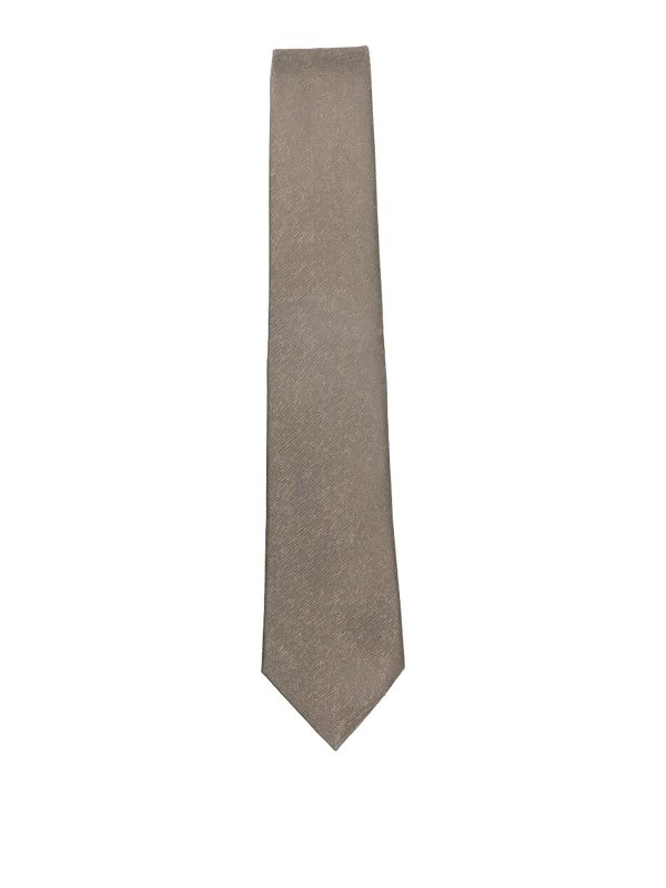 EMPORIO ARMANI: Corbatas y pajaritas - Corbata - Marrón