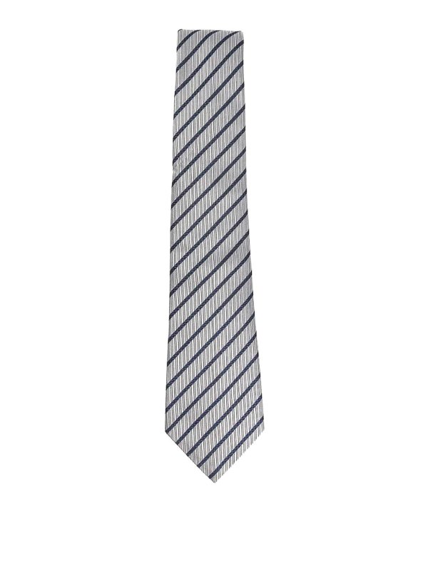 GIORGIO ARMANI: Corbatas y pajaritas - Corbata - Gris