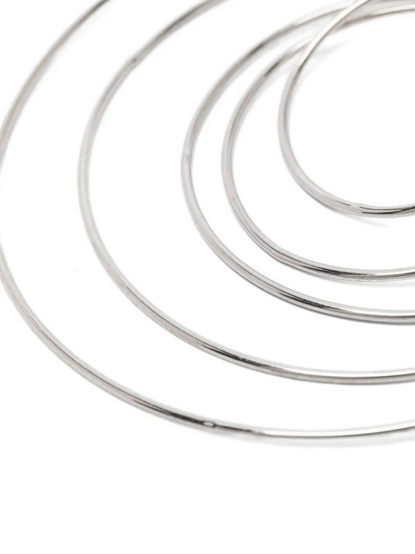 PANCONESI: Earrings online - Pierced Serpent Hoops Large