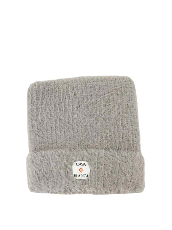 CASABLANCA: hats & caps - Fluffy Nylon Square Hat