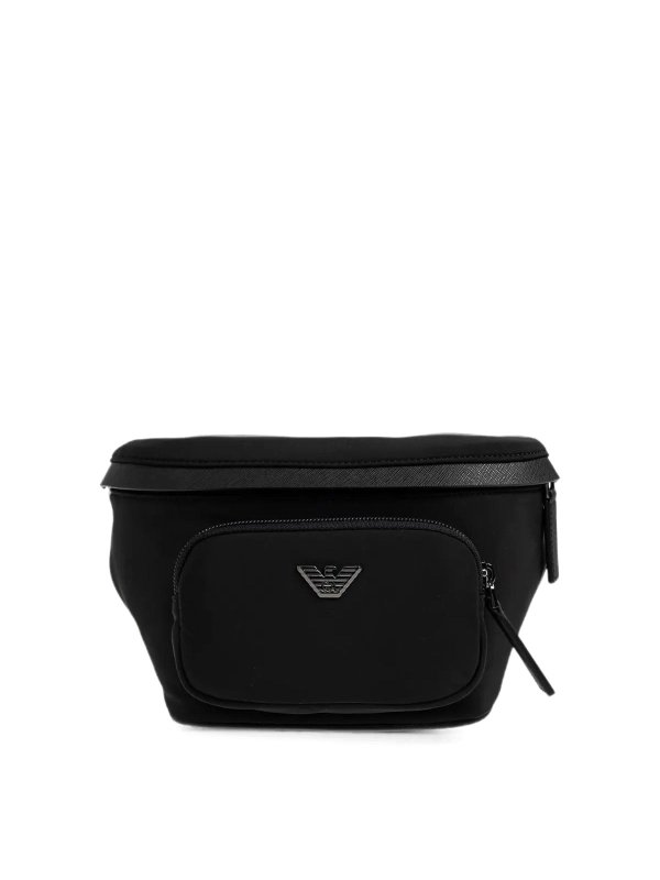 EMPORIO ARMANI: ウエストバッグ - ウエストバッグ - 黒