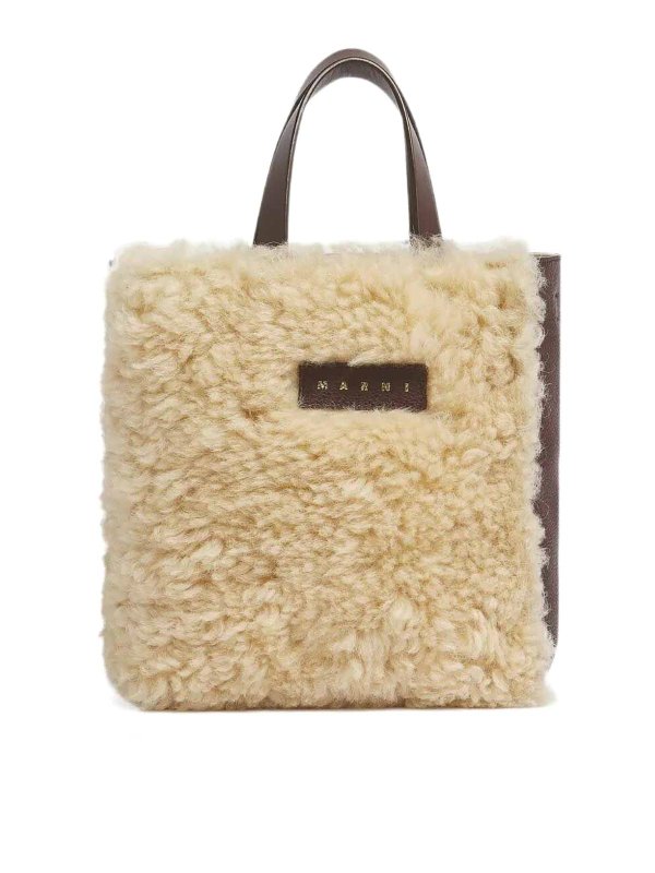 Marni: totes bags - museo soft mini montone