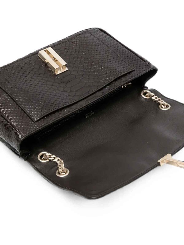The Best Shops TOM FORD: shoulder bags - Semi Shiny Printed Python Chain Shoulder Bag