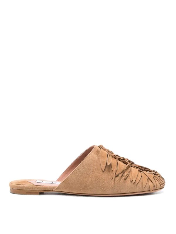Aquazzura: フラットシューズ - フラットシューズ - ブラウン