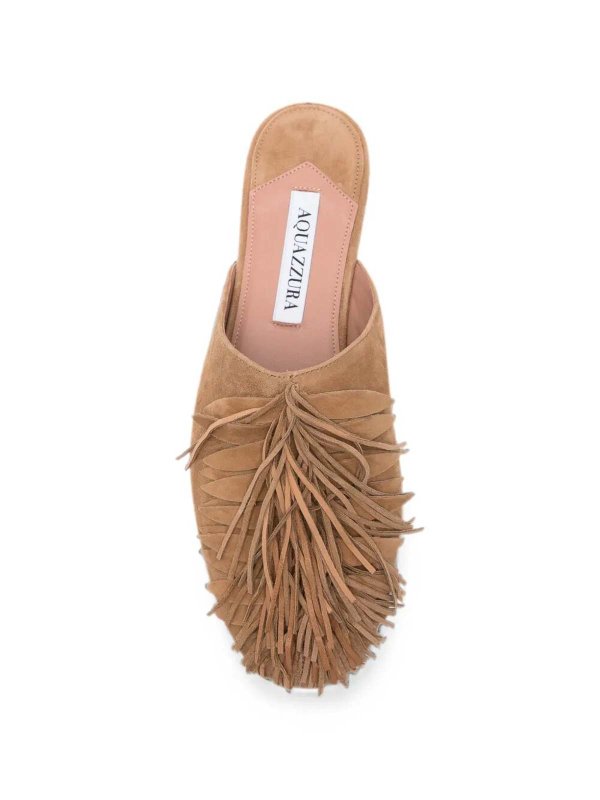 The Best Shops Aquazzura: フラットシューズ - フラットシューズ - ブラウン