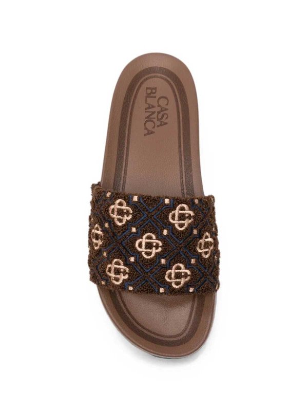 Monogram Pool Slider shop online: CASABLANCA