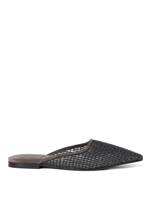 BRUNELLO CUCINELLI: フラットシューズ - フラットシューズ - グレー