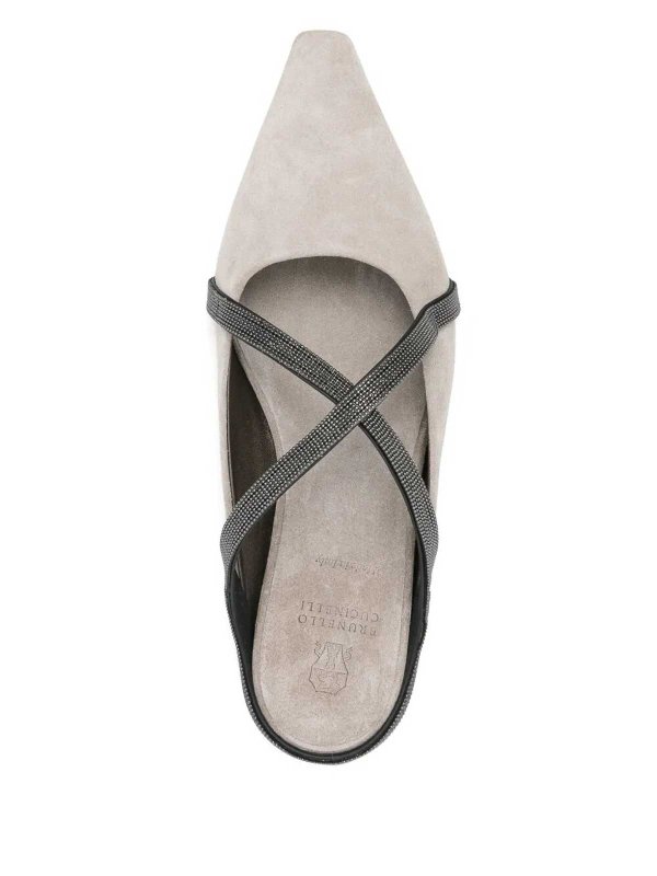 BRUNELLO CUCINELLI: flat shoes online - Flat Square Pointed Ballet
