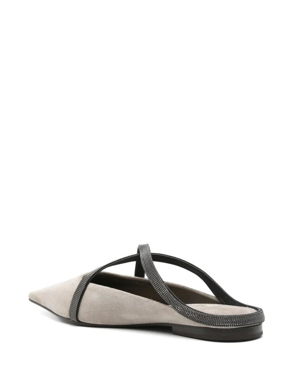 The Best Shops BRUNELLO CUCINELLI: flat shoes - Flat Square Pointed Ballet