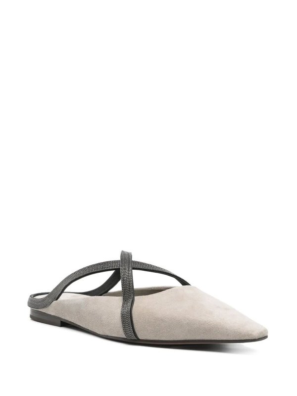 Flat Square Pointed Ballet shop online: BRUNELLO CUCINELLI