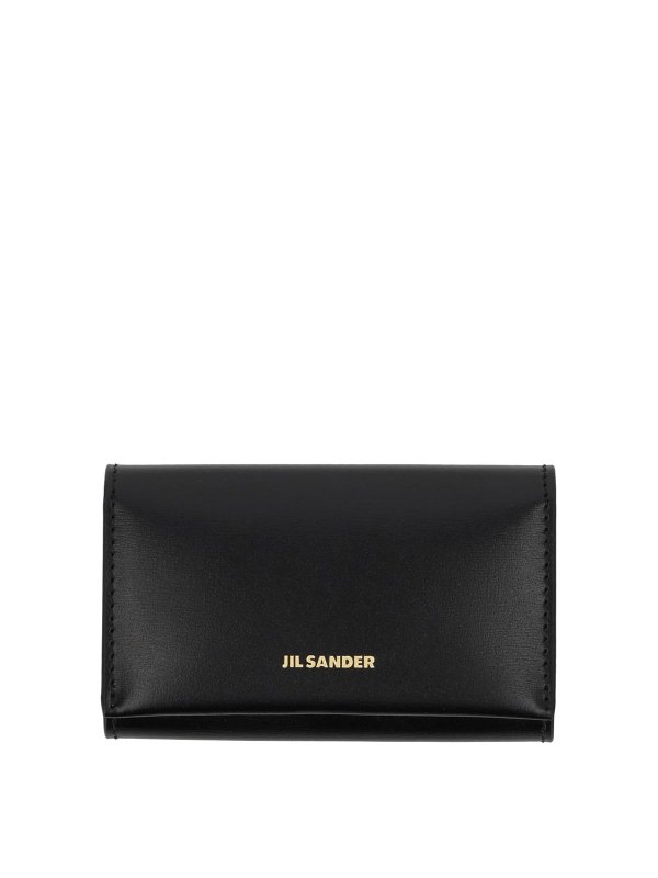 JIL SANDER: クラッチバッグ - クラッチバッグ - 黒