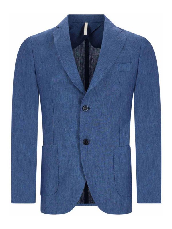 120% LINO: blazers - Single-breasted linen jacket