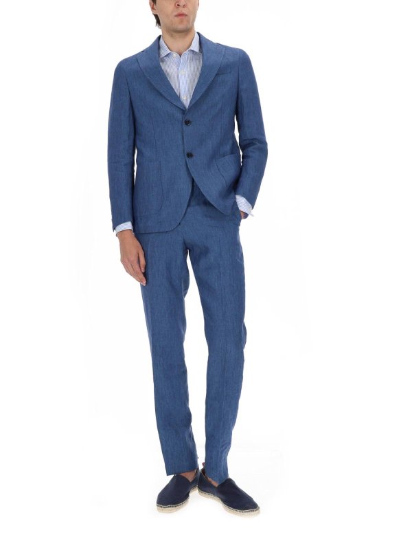 120% LINO: blazers online - Single-breasted linen jacket