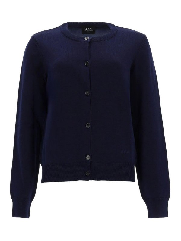 A.P.C.: Pull col rond - Pull Col Rond - Bleu