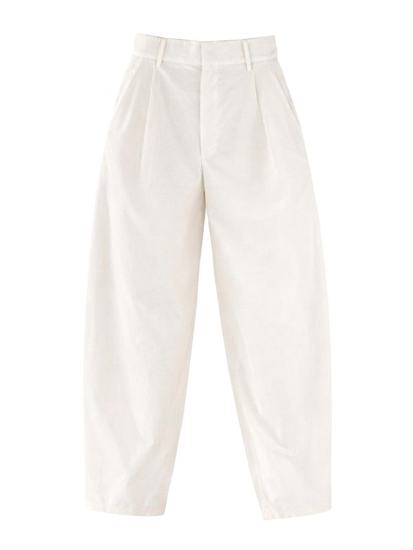 ALYSI: Tailored & Formal trousers - Silk Tailored Pants