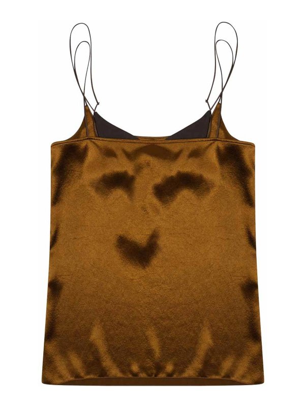 ALYSI: Tops y camisetas sin mangas online - Top - Marrón