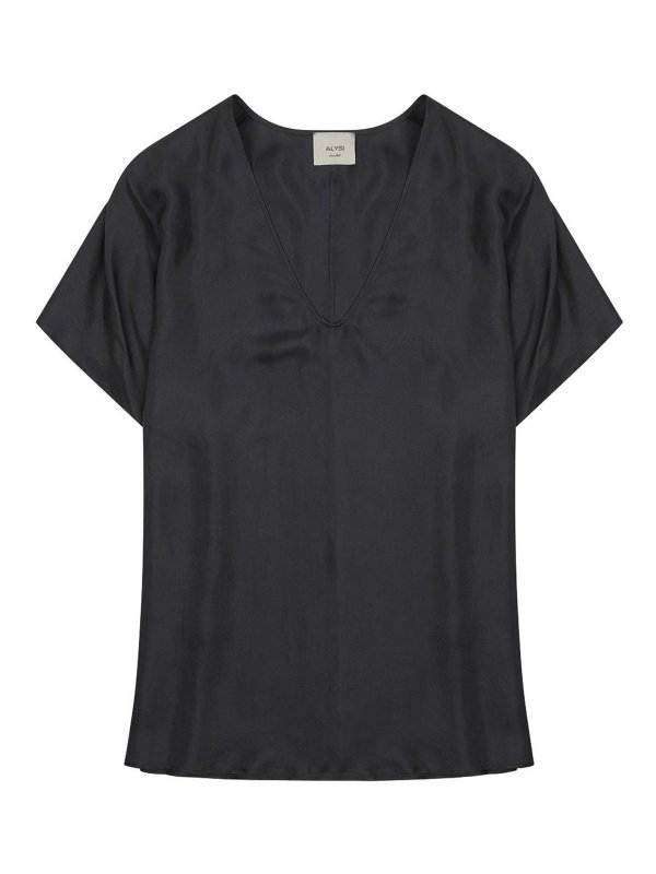 ALYSI: Tops & Tank tops - Silk Twill Blouse