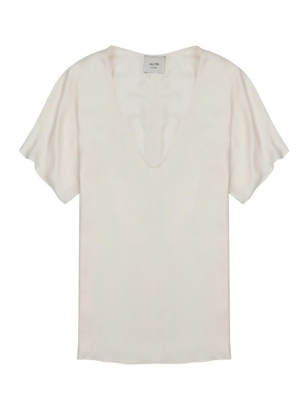 ALYSI: Tops & Tank tops - Silk Twill Blouse