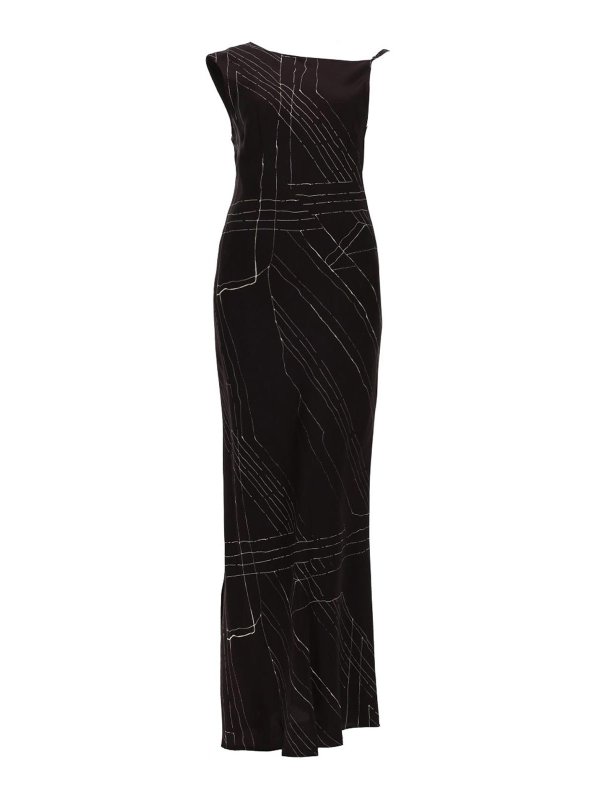 ALYSI: Maxikleider - Maxikleid - Braun
