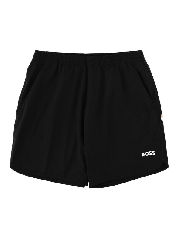Hugo Boss: トラウザーショーツ - ショートパンツ - 黒