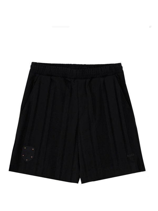 Hugo Boss: トラウザーショーツ - ショートパンツ - 黒