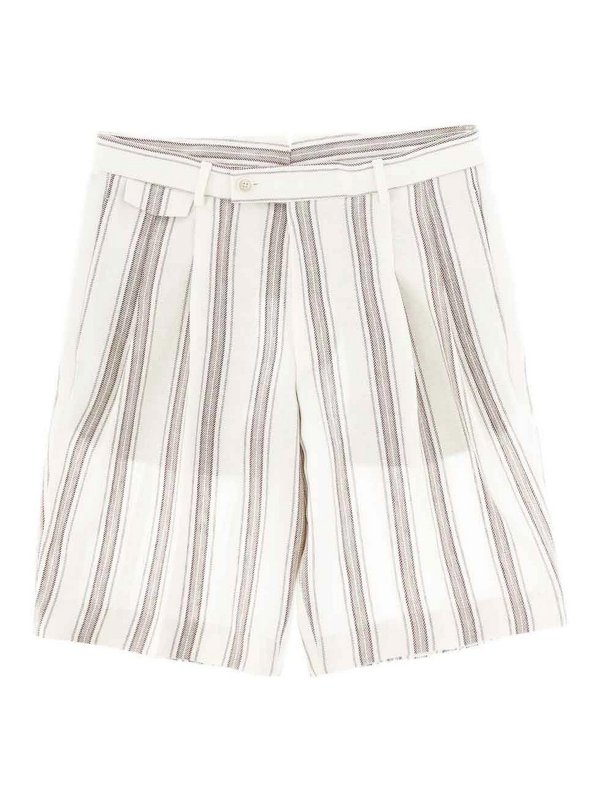 BOSS CAMEL: Hosen Shorts - Shorts - Weiß