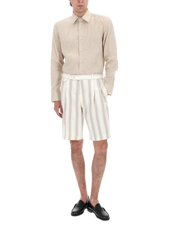 BOSS CAMEL: Hosen Shorts online - Shorts - Weiß
