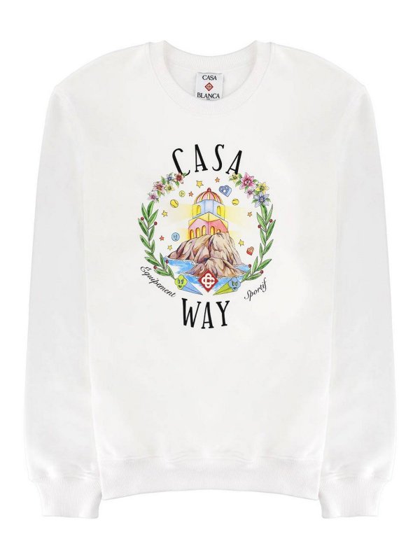 CASABLANCA: Sudaderas y suéteres - Sudadera - Blanco