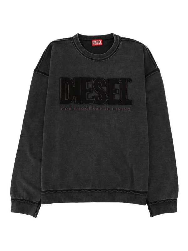 DIESEL: スウェット＆セーター - スウェットシャツ/セーター - グレー