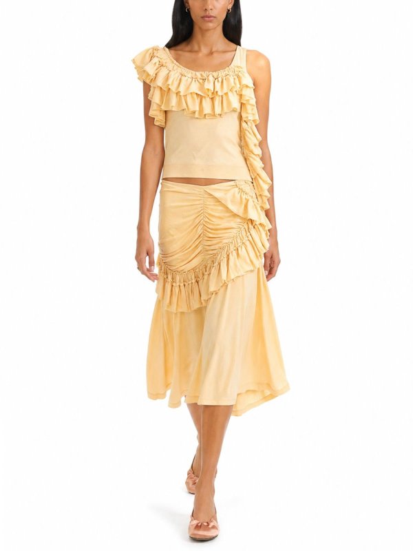 DRIES VAN NOTEN: Tops y camisetas sin mangas online - Top - Amarillo