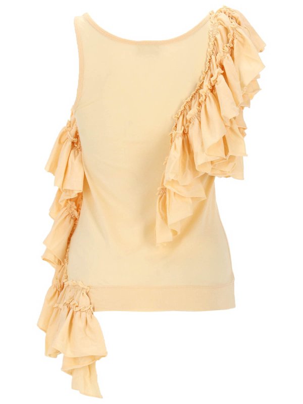 The Best Shops DRIES VAN NOTEN: Tops y camisetas sin mangas - Top - Amarillo