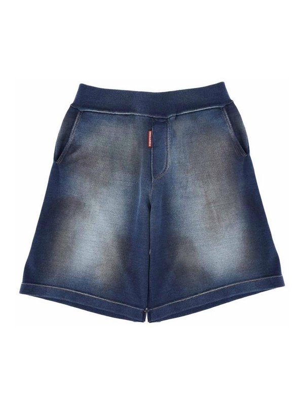 DSQUARED2: pantaloni shorts - Pantaloncini di cotone