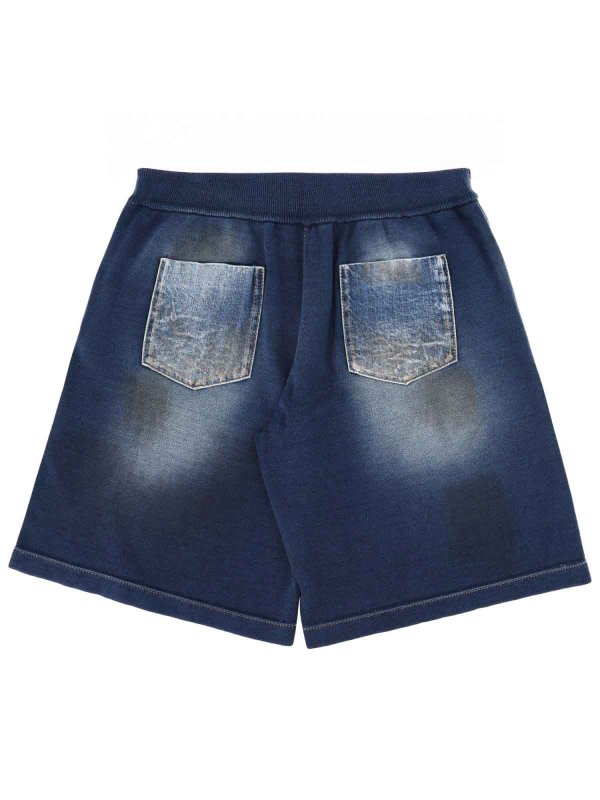 DSQUARED2: pantaloni shorts online - Pantaloncini di cotone