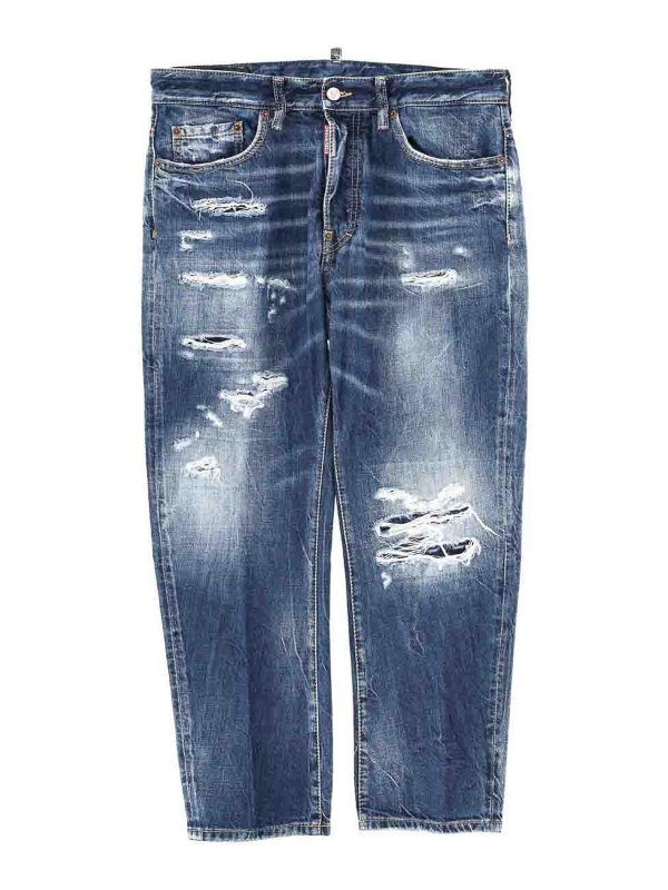 DSQUARED2: Schlagjeans - Schlagjeans - Blau
