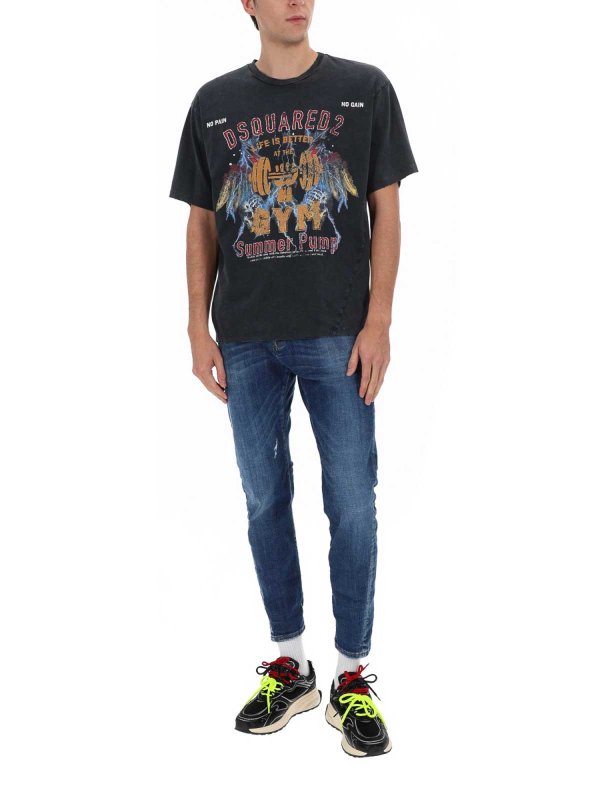 The Best Shops DSQUARED2: ストレートジーンズ - ストレートジーンズ - ブルー