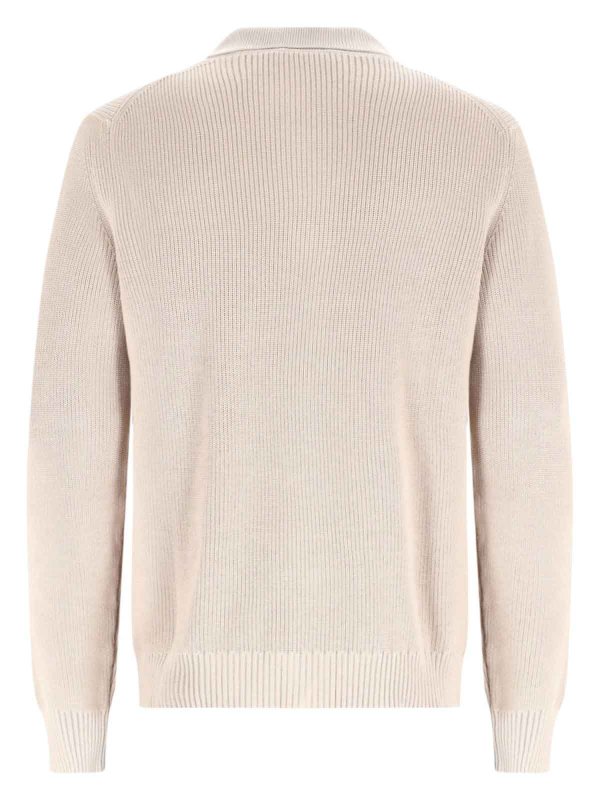 The Best Shops FAY: Strickpullover mit Rundhalsausschnitt - Rundhalspullover - Beige
