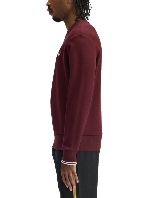 スウェットシャツ/セーター - ダークレッド shop online: FRED PERRY