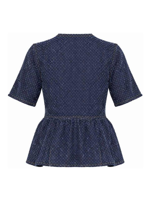 GANNI: Tops und Tank Tops online - Top - Blau